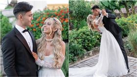 台、美混血好手費爾柴爾德（Stuart Fairchild）曬出婚紗照。（圖／翻攝自IG @stu_fairchild4）