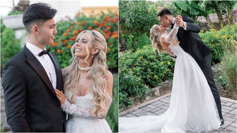 台、美混血好手費爾柴爾德（Stuart Fairchild）曬出婚紗照。（圖／翻攝自IG @stu_fairchild4）