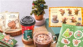 全家首度攜手VOLVO推棉花糖巧克力飲，拿限定貼紙再抽5萬購車優惠。（圖／品牌業者提供）