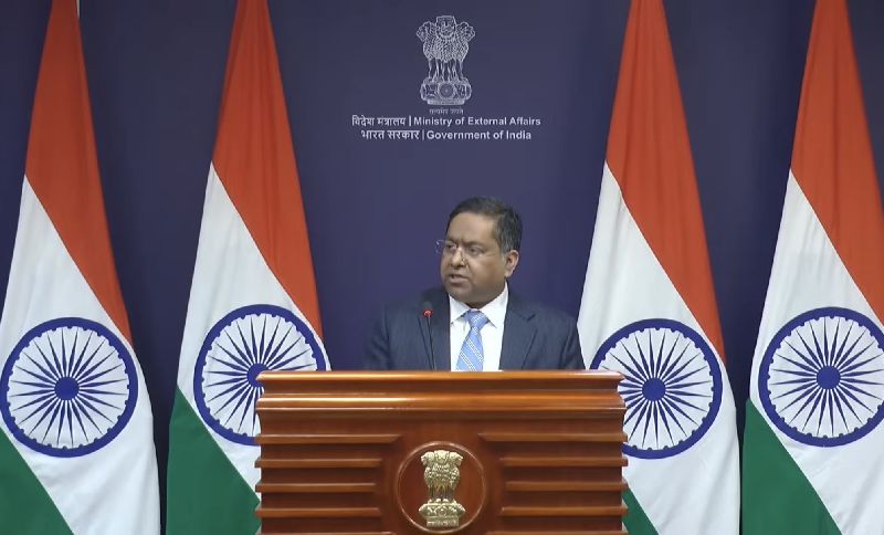 印度外交部發言人賈斯瓦（Randhir Jaiswal）表示，「我們敦促所有相關方保持克制，避免有單方面的行動，並以和平的方式解決所有問題，要避免使用武力或威脅」。（圖／中央社）