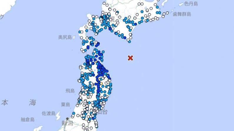 日本又震了!青森外海規模6.4餘震