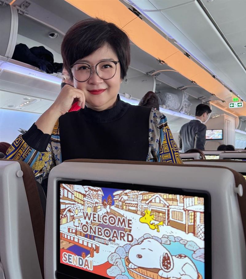 崔佩儀正在東北旅遊。(圖/翻攝崔佩儀臉書)