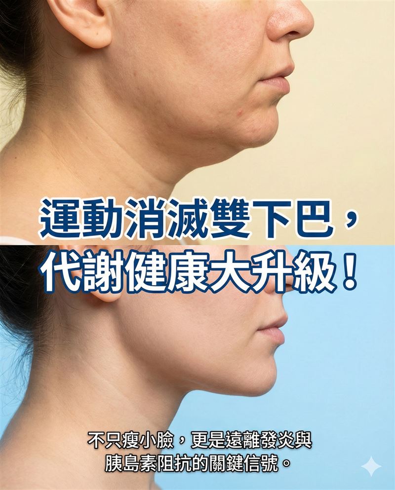 醫師王思恒表示，運動能消滅雙下巴，同時大幅改善代謝健康。(圖／取自王思恒的臉書)