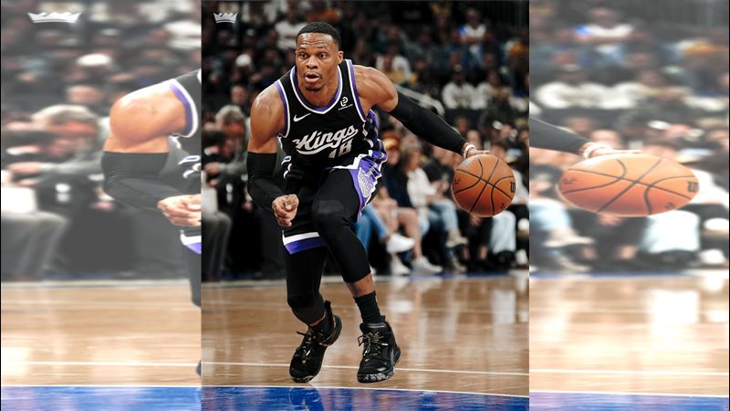 威斯布魯克（Russell Westbrook）達成生涯第207次「大三元」。（圖／翻攝自國王推特）