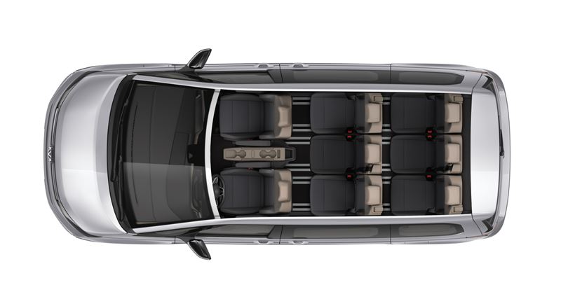 2026年式Multivan導入8人座配置。(圖/福斯商旅提供)