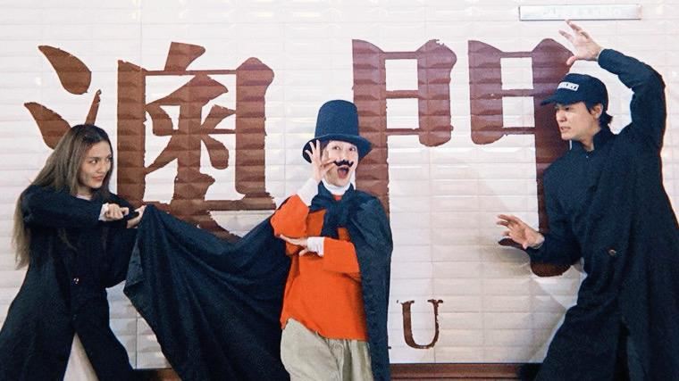 朵拉（右起）、巴鈺和風田演起「劇中劇」。(圖／TVBS提供）