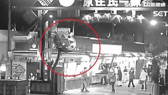 花蓮東大門招牌斷裂砸地　縣府一早檢修