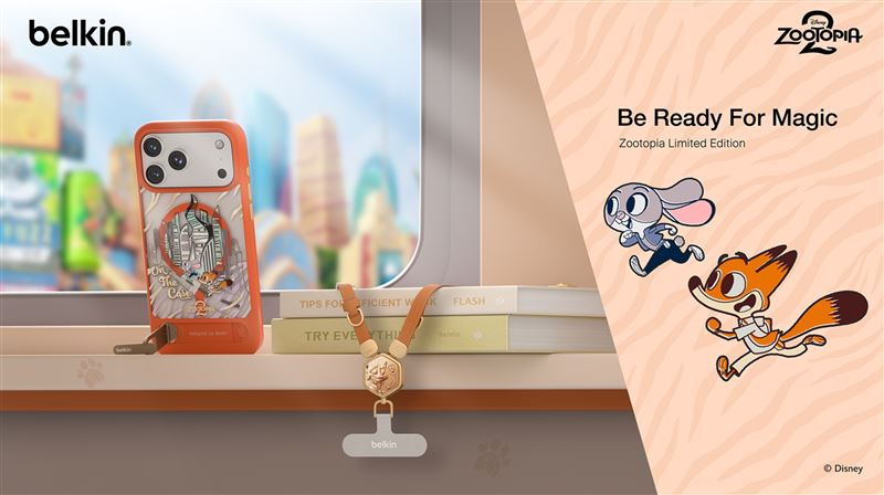Belkin推出《動物方城市》限定聯名系列。(圖/品牌業者提供)
