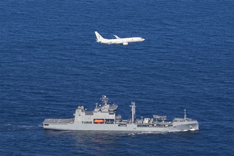 紐西蘭國防軍11月出動了奧特亞羅瓦號油彈補給艦。（圖／翻攝自NZ Defence Force臉書）