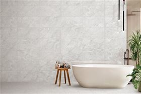 「星曜石」系列採用高端全釉拋，讓磁磚呈現更接近天然石材的深邃紋路，在光線折射下展現明亮通透的視覺效果。(圖/業者提供)