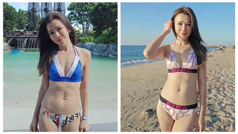 曾雅蘭離開台灣脫了 狂曬泳裝還遇搭訕