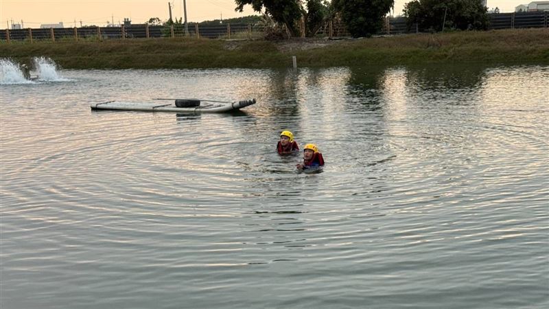 台南市六甲區中正路一處魚塭,昨天(9日)下午發生一起溺斃案。(圖/翻攝畫面)