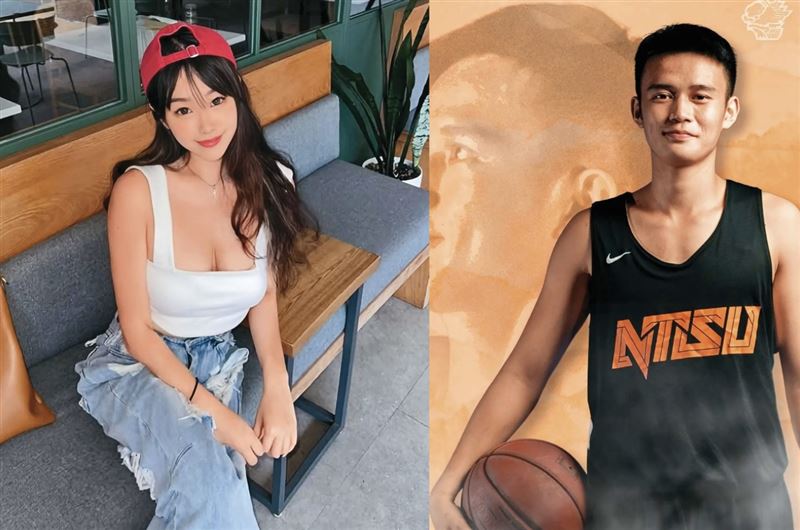 民眾黨專員梅嬿翎（左）十分年輕，常在社群平台展露姣好的身材。林劭安（右）曾是HBL、UBA球星，與國手陳芷英穩交5年。（翻攝梅嬿翎IG、國立體大籃球隊官網）