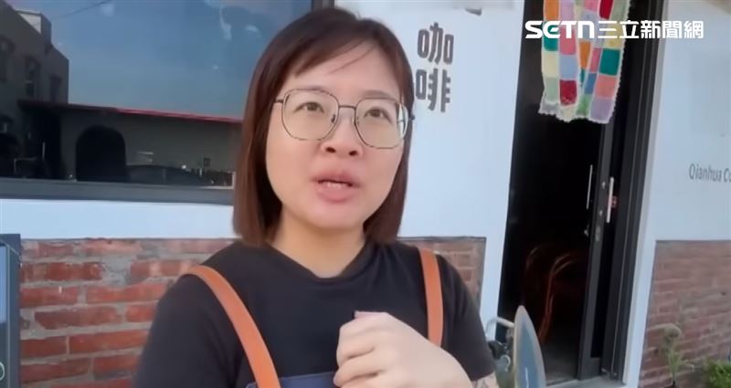 「鉛花咖啡」老闆娘陳怡萱計劃將魚頭留下來做成標本擺放店內，並寫上釣手名字。（圖／翻攝畫面）