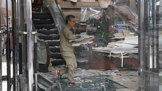 強震台守電視、中慶祝　日網：素質差太多