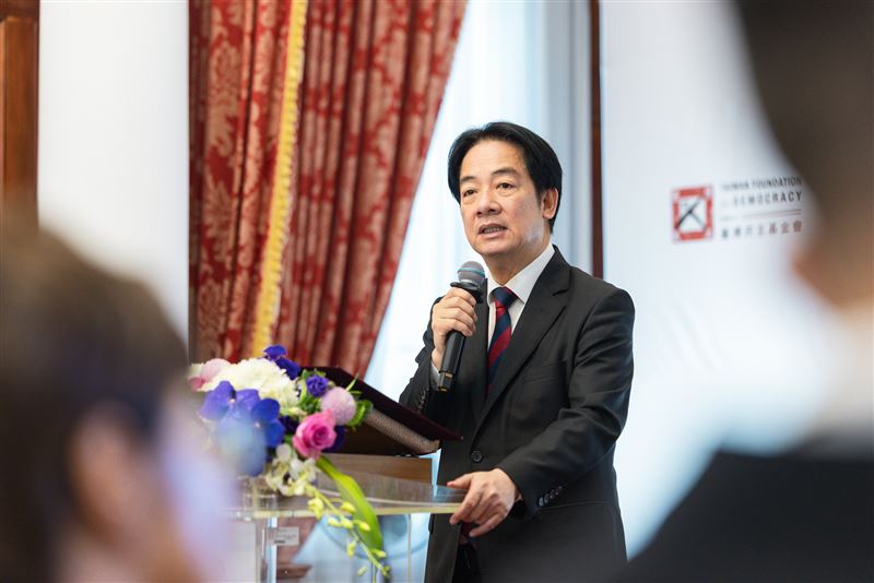 總統賴清德出席「第20屆亞洲民主人權獎頒獎典禮」（圖／總統府提供）