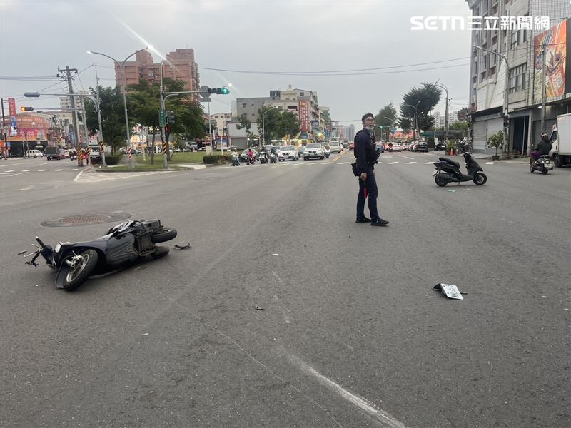 偷騎爸爸的機車外出找朋友，所幸只是皮肉傷，這教訓得牢記一輩子。（圖／翻攝畫面）