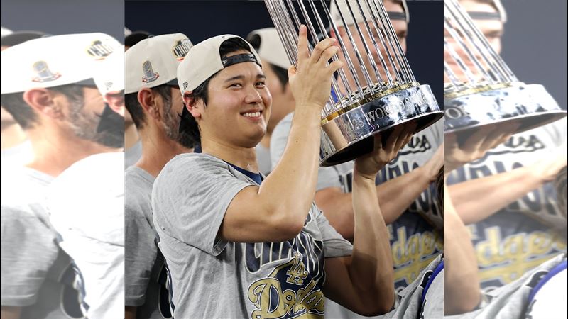 2年前今天大谷翔平宣布加盟道奇。(圖/翻攝自MLB推特)