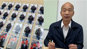 韓國瑜親筆簽100張小卡，將放在桌曆內隨機送出。（組合圖／翻攝自韓國瑜臉書）