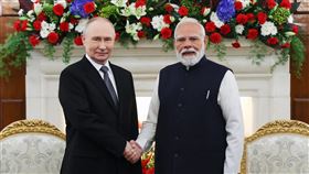 12月初，普丁才赴印度與莫迪會面。（圖／美聯社／達志影像）