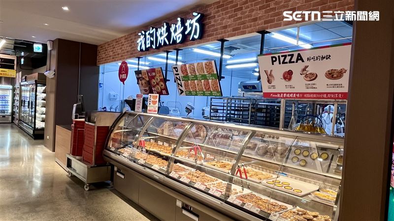 大全聯桃園青埔店「我的烘焙坊」專區。(圖／記者賴俊佑攝影)
