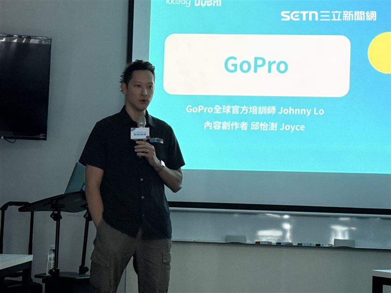 GoPro全球官方培訓師Johnny Lo分享到杜拜體驗情況。(圖/記者李育道攝影)