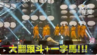 63歲陳雷超狂！「一字馬＋翻跟斗」畫面曝