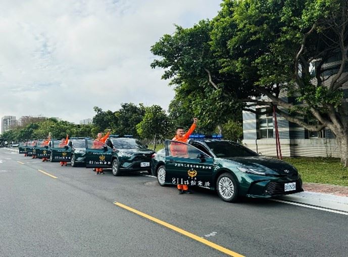 海巡署兩年汰換523輛任務車，老舊車輛總里程可繞赤道492圈。（圖／海巡署提供）