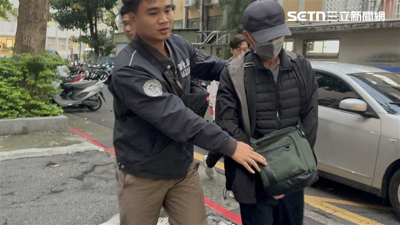 太子集團案第4波搜索，拘提黃姓男子到案。（圖／記者楊佩琪攝）