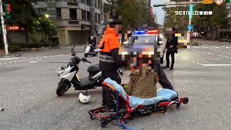 獨／松山警趕上班出車禍　撞死闖燈婦