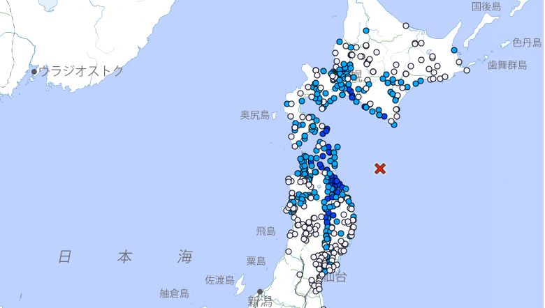 青森外海5.9地震 最大震度4無海嘯之虞