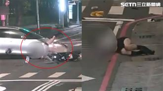 「無照長腿妹」遭闖紅燈撞飛…騰空掉皮！