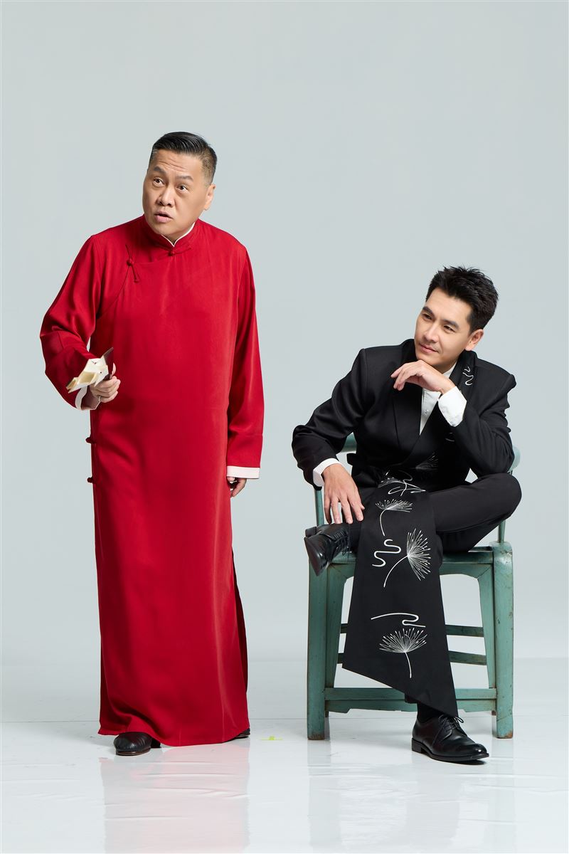 王傳一、朱德首次合作相聲脫口秀默契十足趣味橫生。(圖/嚞娛樂提供)