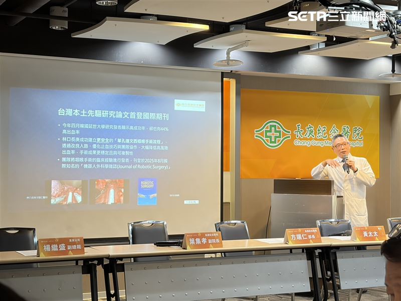 方端仁表示，咽喉小唾液腺癌佔所有喉部惡性腫瘤比例不到1%，是非常罕見的腫瘤；因其生長緩慢、症狀輕微，常被延誤治療。（圖／記者簡浩正攝影）