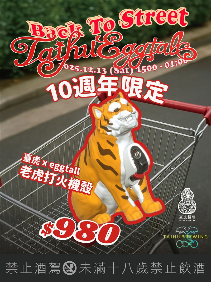 臺虎 x eggtall老虎打火機殼。(圖/品牌業者提供)