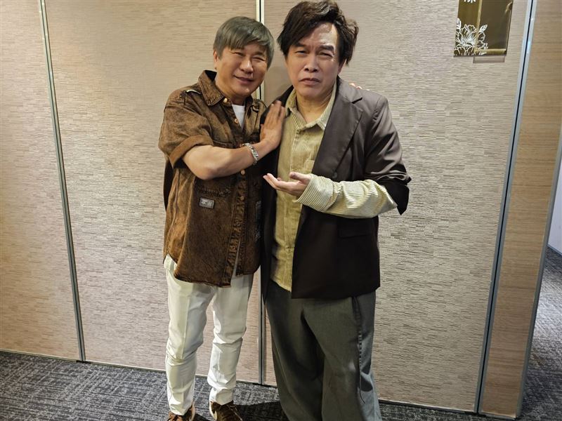 胡瓜跟康康出席餐敘。(圖/記者蔡維歆攝影)