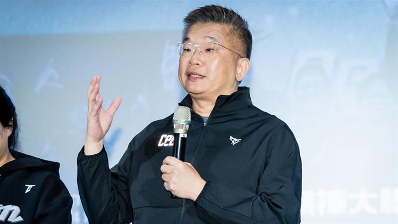 台灣隊12強紀錄片《冠軍之路》試片會,中職會長蔡其昌。(圖/牽猴子提供)