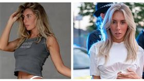 英國成人網紅邦妮‧布魯（Bonnie Blue）日前在峇里島因違反簽證規定遭當局拘留，將被驅逐出境並禁止入境印尼至少10年。(圖／翻攝自IG，Bonnie Blue）