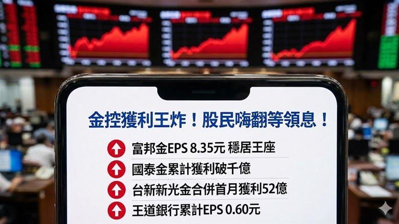 賺到流油!這「4」家金融股狂吸2千億