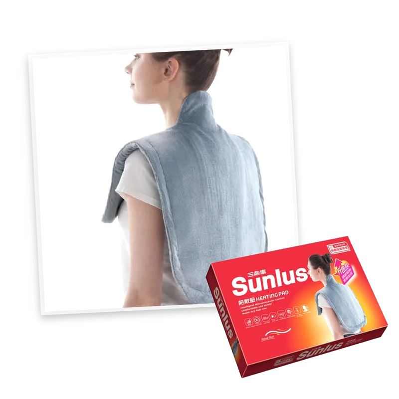 Sunlus三樂事頸肩雙用柔毛熱敷墊-升級款。(圖/品牌業者提供)
