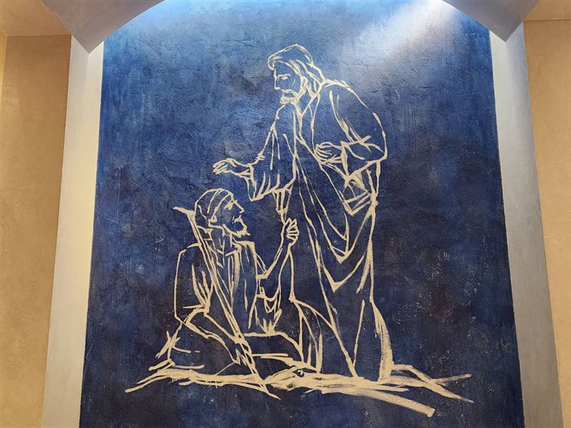 前輔大校長江漢聲死裡逃生曝心聲，為祂創立「被天主祝福的醫院」。堅持馬太福音聖經25：40 《弱者的守護》精神：凡你們對我這些最小兄弟中的一個所做的，就是對我做的。（圖／記者鍾志鵬攝影）