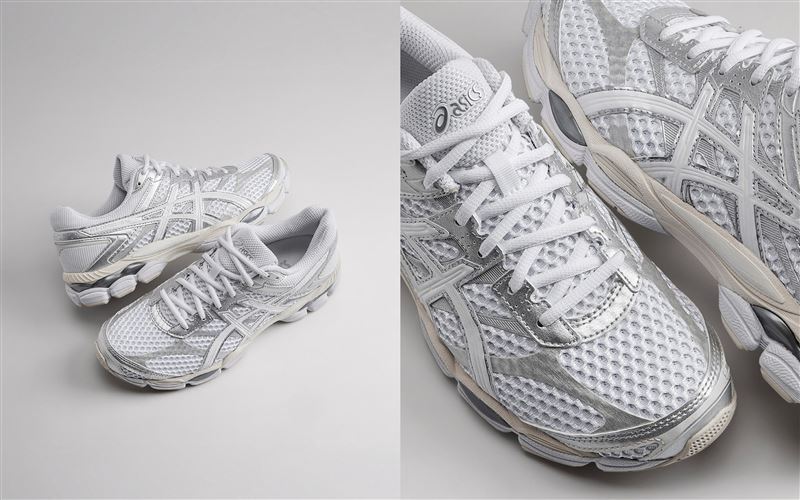 GEL-CUMULUS 16以銀白為主軸打造冬日極簡金屬感。(圖/品牌業者提供)