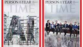 美國「時代雜誌」11日公布2025年年度風雲人物，由人工智慧（AI）的設計師們獲得殊榮。（圖取自x.com/TIME）