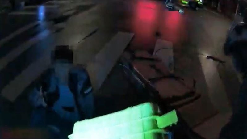 花蓮吉安鄉中原路一段、自立路一段路口，發生碰撞車禍事故。（圖／翻攝畫面）