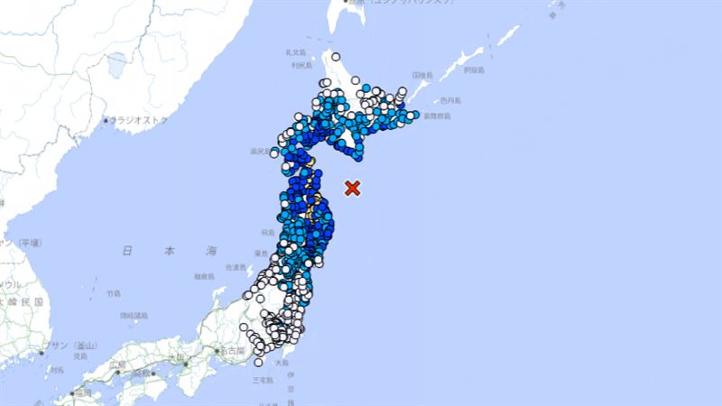 新/日本又震了!青森外海規模6.7強震