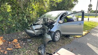 花蓮台9線車禍！汽車撞路樹駕駛命危送醫