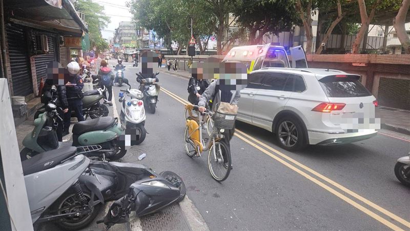 車禍事故現場情形。（圖／翻攝畫面）