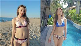  曾雅蘭比基尼。（圖／取自曾雅蘭臉書）