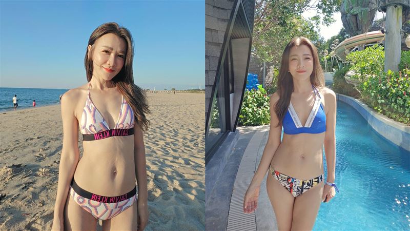 曾雅蘭曬比基尼辣翻　49歲超狂身材網看傻