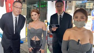 朱學恒合體大甲地瓜球闆娘！網：雙手變乖